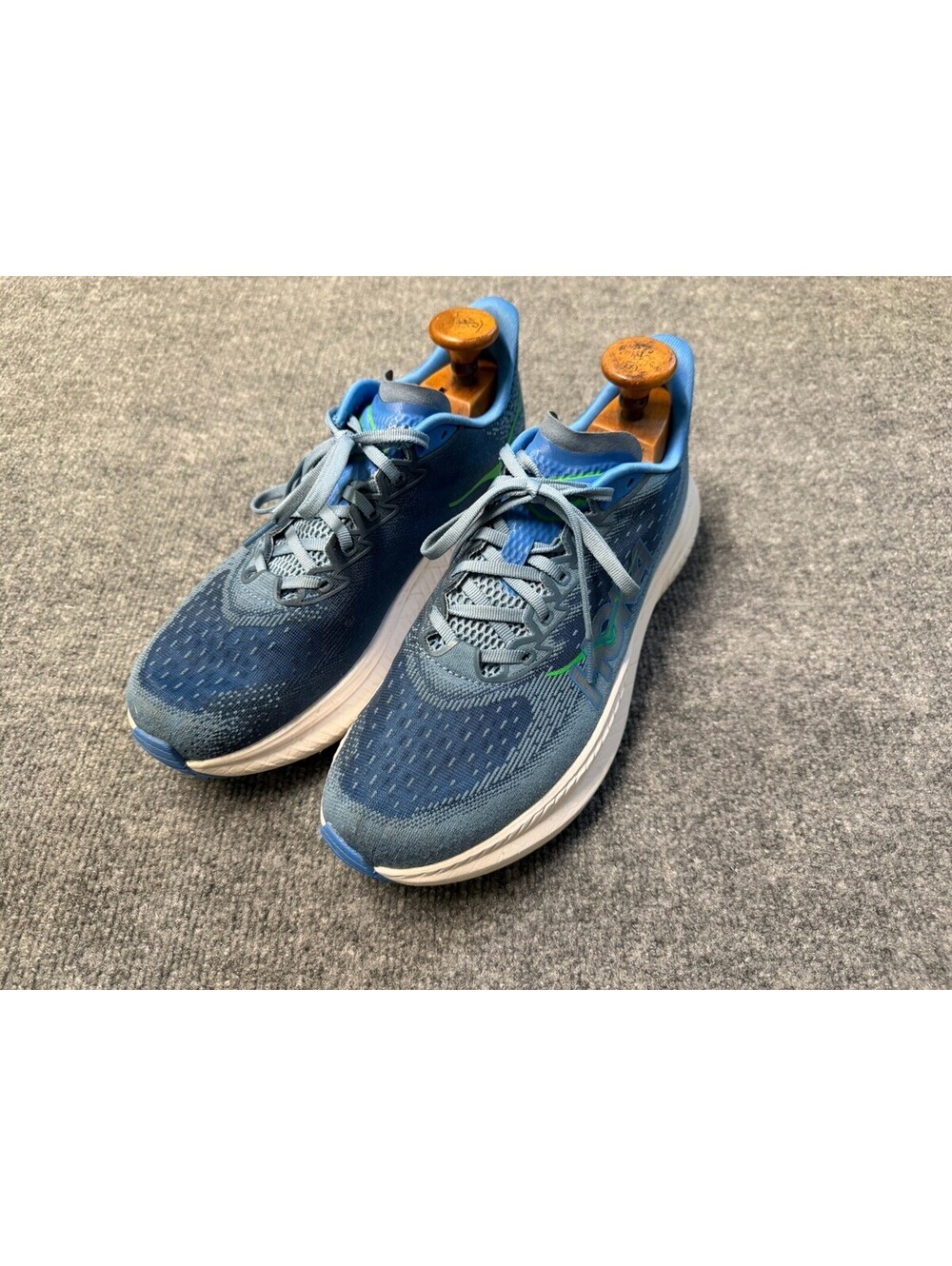 HOKA Mach 6 Men’s Size 9.5 Blue Black Running Shoes